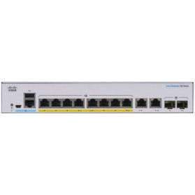 Switch Cisco CBS250-8PP-E-2G-EU - 8x 10|100|1000Mbps, 2x COMBO RJ45|SFP, POE+ - zdjęcie 2